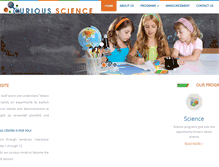Tablet Screenshot of curious-science.com